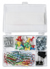 Zestaw biurowy (pinezki, klipy i spinacze) OFFICE PRODUCTS, mix 153szt, mix