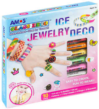 FARBY WITRAŻOWE AMOS ICE JAWELRY 10,5ml*10 KOLORÓW