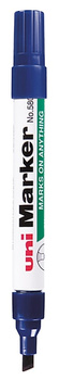 Marker permanentny Uni No.580B ścięty niebieski