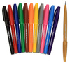 Pisaki pędzelkowe Pentel Brush Sign Pen SES15C 12 kolorów