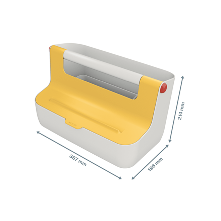Pojemnik z uchwytem Leitz Cosy żółty