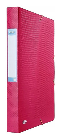 Teczka PP z gumką Elba A4/40mm czerwona