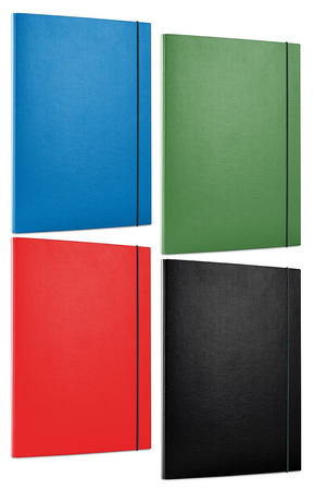 Teczka z gumką OFFICE PRODUCTS, PP, A4/15, 3-skrz., czarna