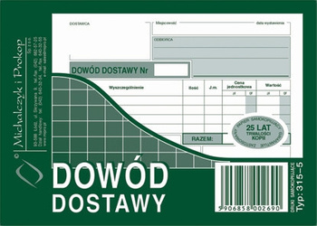 DOWÓD DOSTAWY A6 (WIELOKOPIA)