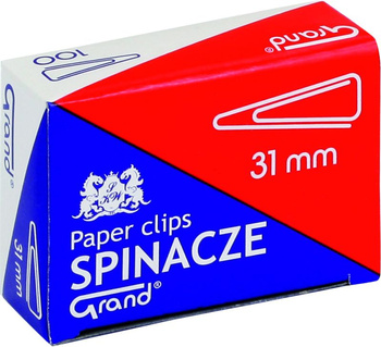 SPINACZE BIUROWE TRÓJKĄTNE 31mm (100)