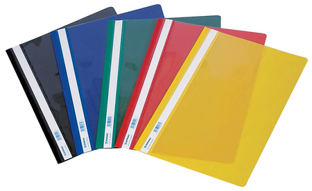 Skoroszyt DONAU, PVC, A4, twardy, 150/160mikr., czarny