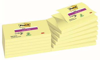 Karteczki Post-it Super Sticky Z-Notes 76x127mm R350-12SS-CY żółte (90)