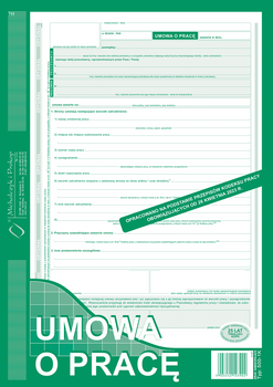 Umowa o pracę A4 (o+1k)