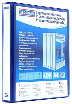 Segregator ofertowy Donau A4/30mm 4R niebieski