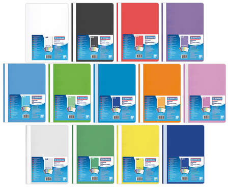 Skoroszyt DONAU, PP, A4, standard, 120/180mikr., granatowy