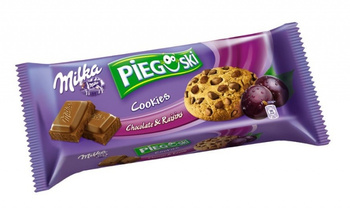 PIEGUSKI MILKA z CZEKOLADĄ i RODZYNKAMI 135g