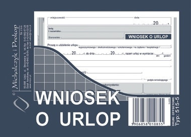 WNIOSEK O URLOP A6 (OFFSET)