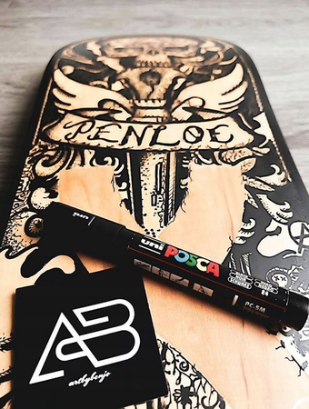 Markery z farbą plakatową Uni POSCA PC-1M 8 kolorów