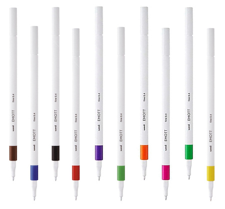 Cienkopis Uni Emott 0.4mm zielony