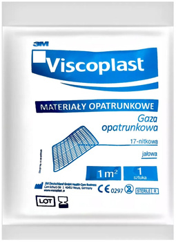 Gaza opatrunkowa Viscoplast 1m2 biała