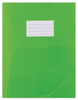 Teczka z gumką DONAU, PP, A4, 480mikr., 3-skrz., półtransparentna zielona