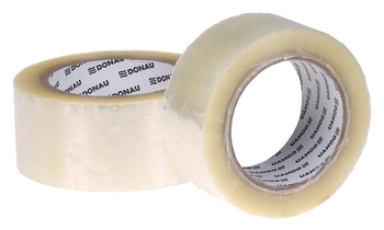 Taśma pakowa DONAU Hot-Melt , 48mm, 132m, 40mikr., transparentna