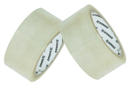 Taśma pakowa DONAU Solvent , 48mm, 60m, 42mikr., transparentna