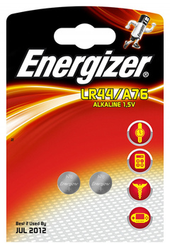 Baterie Energizer Alkaline LR44 A76 1.5V (2)