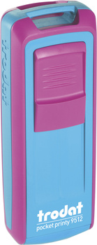 Pieczątka Trodat Pocket Printy 9512 (wkład mix) różowo-turkosowa