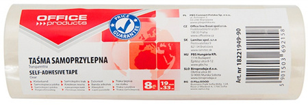 Taśma biurowa Office Products 19mm/30m transparentna (8)