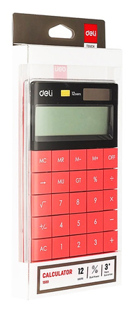 Kalkulator Deli 1589 czerwony