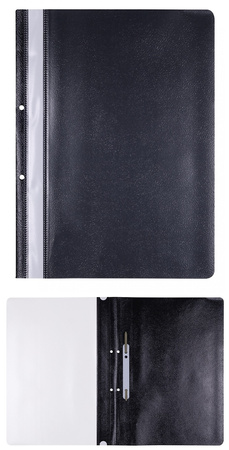 Skoroszyt OFFICE PRODUCTS, PP, A4, 2 otwory, 100/170mikr., jasnozielony