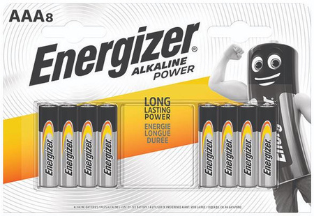 Baterie Energizer Alkaline Power AAA LR3 1.5V (8)