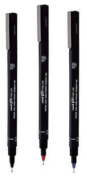 Cienkopis kreślarski Uni Pin-200 0.2mm czerwony