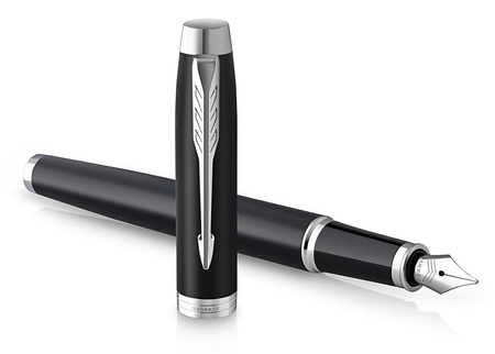 Długopis i Pióro wieczne Parker IM Black CT + etui