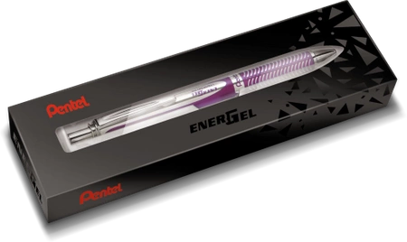 Pióro kulkowe Pentel EnerGel BL407 (wkład niebieski) fioletowe