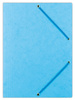 Teczka z gumką DONAU, preszpan, A4, 390gsm, 3-skrz., jasnoniebieska