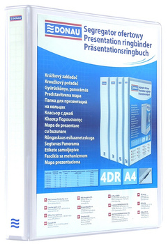 Segregator ofertowy Donau A4/65mm 4R biały