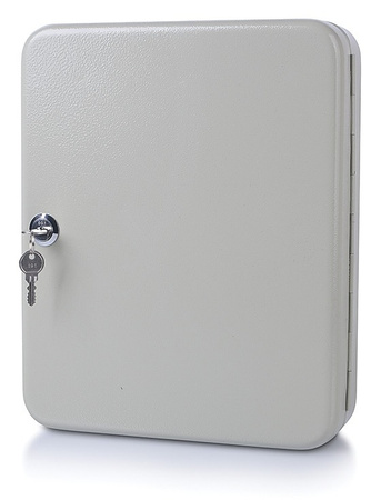 Szafka na klucze DONAU, na 93 klucze, 300x240x80mm, szara