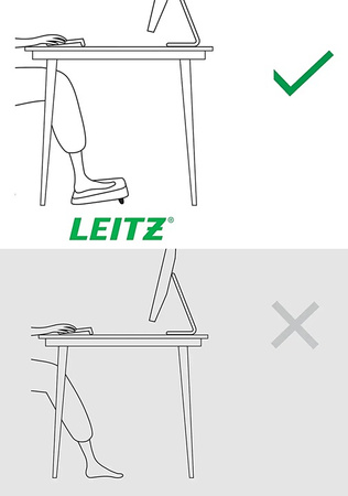 Podnóżek Leitz Ergo regulowany szary