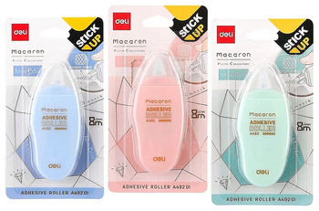 Klej w taśmie Deli Macaron 6mm/8m mix kolorów