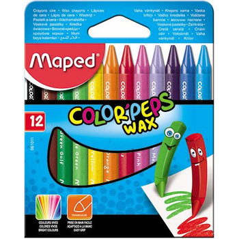 KREDKI ŚWIECOWE MAPED COLOR'PEPS 12 KOLORÓW