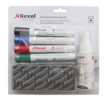 ZESTAW DO TABLIC REXEL WHITEBOARD CLEANING KIT