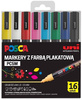 Markery z farbą plakatową Uni POSCA PC-5M 16 kolorów