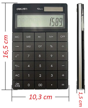 Kalkulator Deli 1589 niebieski