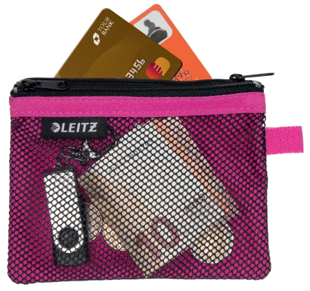 Saszetka Leitz Wow 10.5x14cm 2 kieszonki różowa