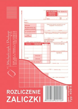 ROZLICZENIE ZALICZKI A6 (OFFSET)