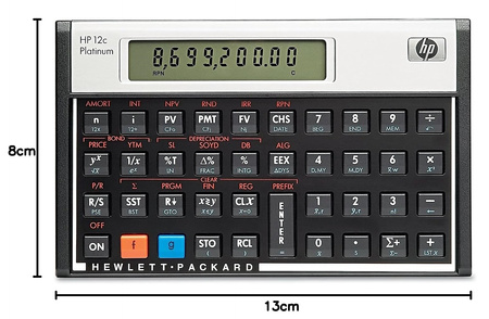 Kalkulator finansowy HP 12c Platinum czarny