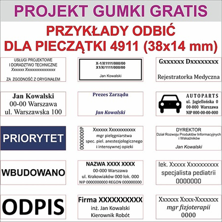 PIECZĄTKA TRODAT PRINTY 4911 (WKŁAD MIX) PASTEL NIEBIESKI