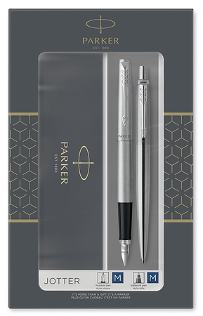Pióro wieczne i długopis Parker Jotter Stainless Steel CT