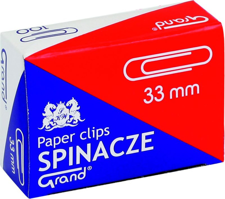 SPINACZE BIUROWE OKRĄGŁE 33mm (100)