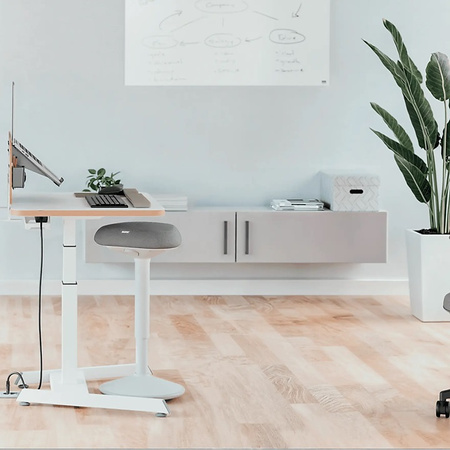 Stołek biurowy Leitz Ergo ciemnoszary