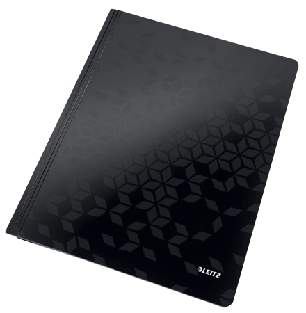 Skoroszyt kartonowy Leitz Wow A4 czarny