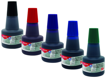 Tusz olejowy do pieczątek metalowych OFFICE PRODUCTS, 30ml, czerwony