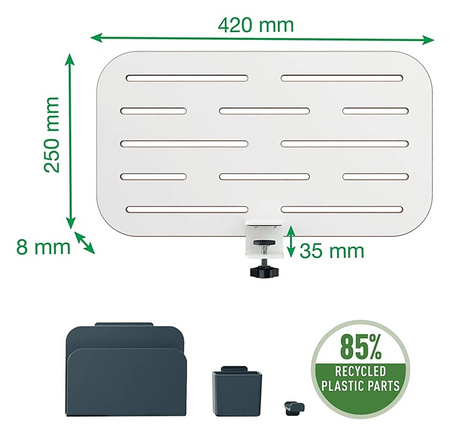 Organizer na akcesoria Leitz Ergo 25x42cm biały